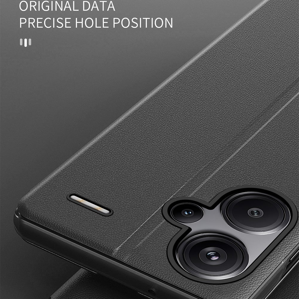 For Xiaomi Redmi Note 13 Pro+ 5G Phone Case Folio Flip PU Leather Stand Cover