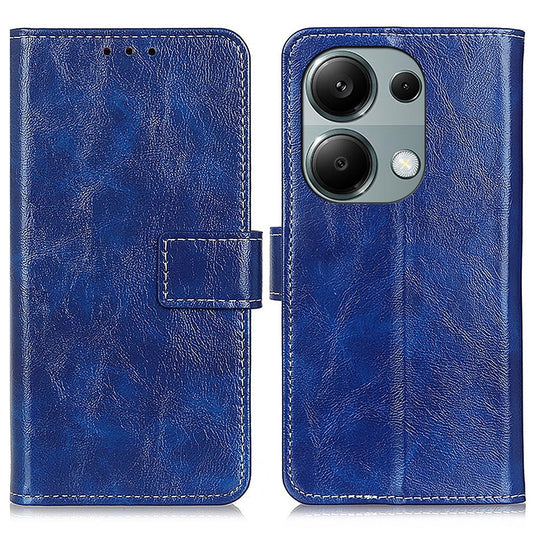 Xiaomi Redmi Note 13 4G Handyhülle – Fall Retro PU Leder Brieftasche Ständer Fallsichere Telefon Abdeckung