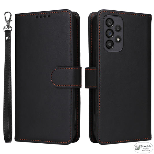 Galaxy A73 5G Leder-Wallet-Hülle – Magnetisch