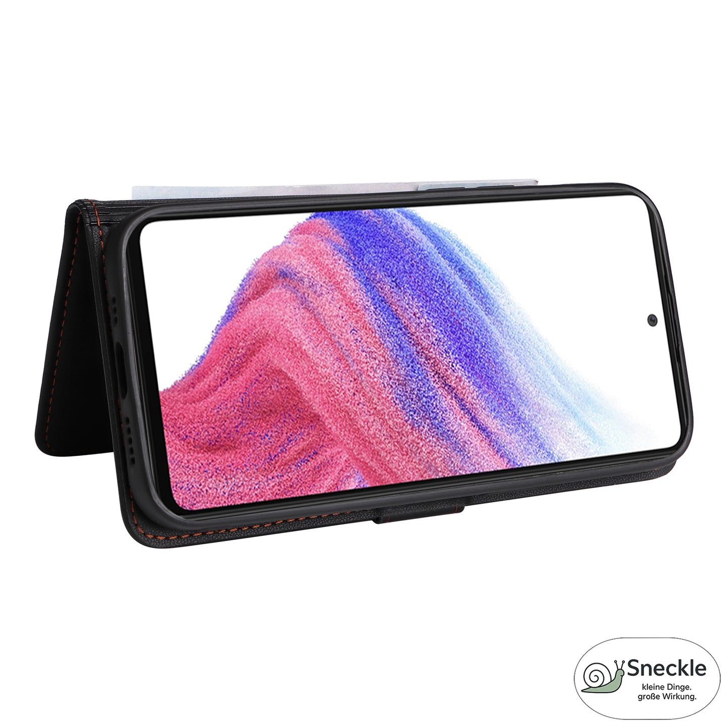 Galaxy A73 5G Leder-Wallet-Hülle – Magnetisch