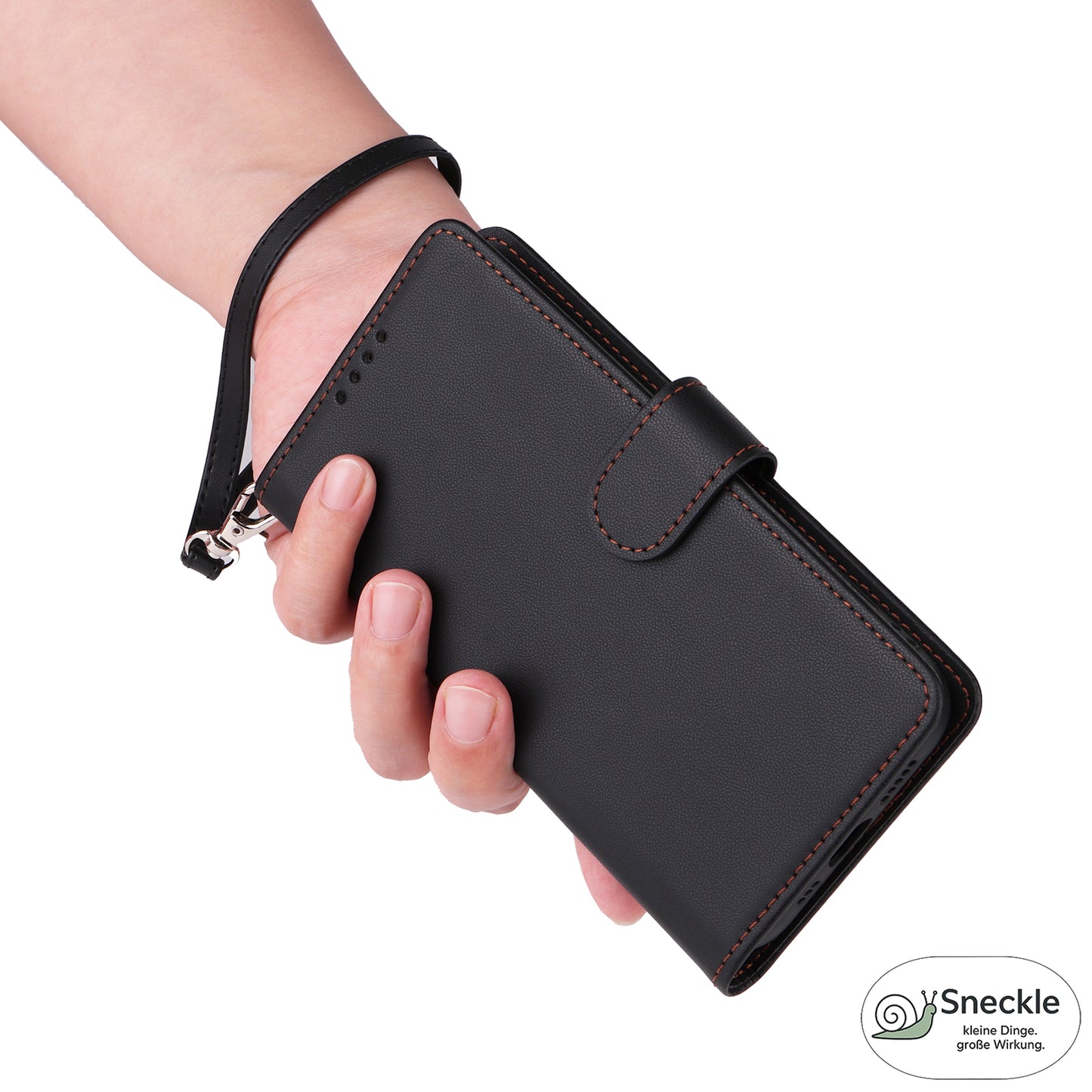 Galaxy A73 5G Leder-Wallet-Hülle – Magnetisch