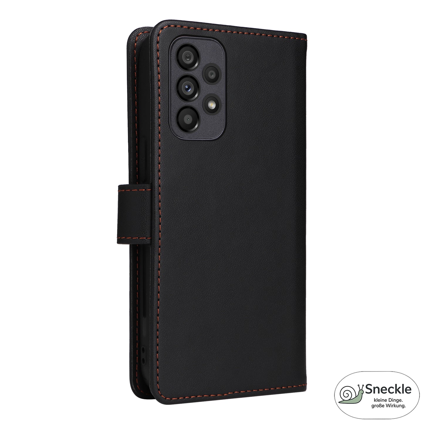 Galaxy A73 5G Leder-Wallet-Hülle – Magnetisch