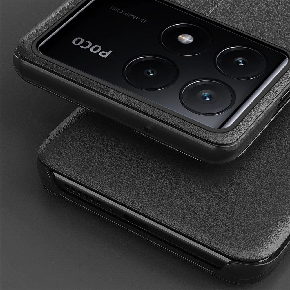 For Xiaomi Poco X6 Pro 5G / Redmi K70E 5G Phone Case Folio Flip PU Leather Stand Cover