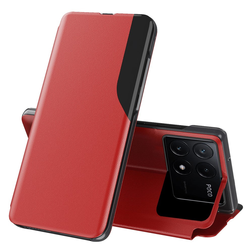 For Xiaomi Poco X6 Pro 5G / Redmi K70E 5G Phone Case Folio Flip PU Leather Stand Cover