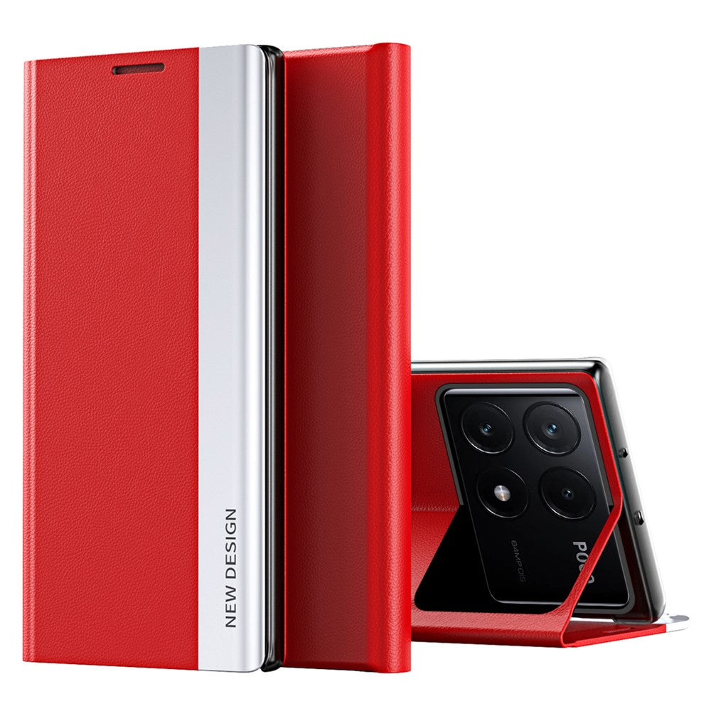 For Xiaomi Poco X6 Pro 5G / Redmi K70E 5G Case Electroplating Foldable Stand Phone Cover