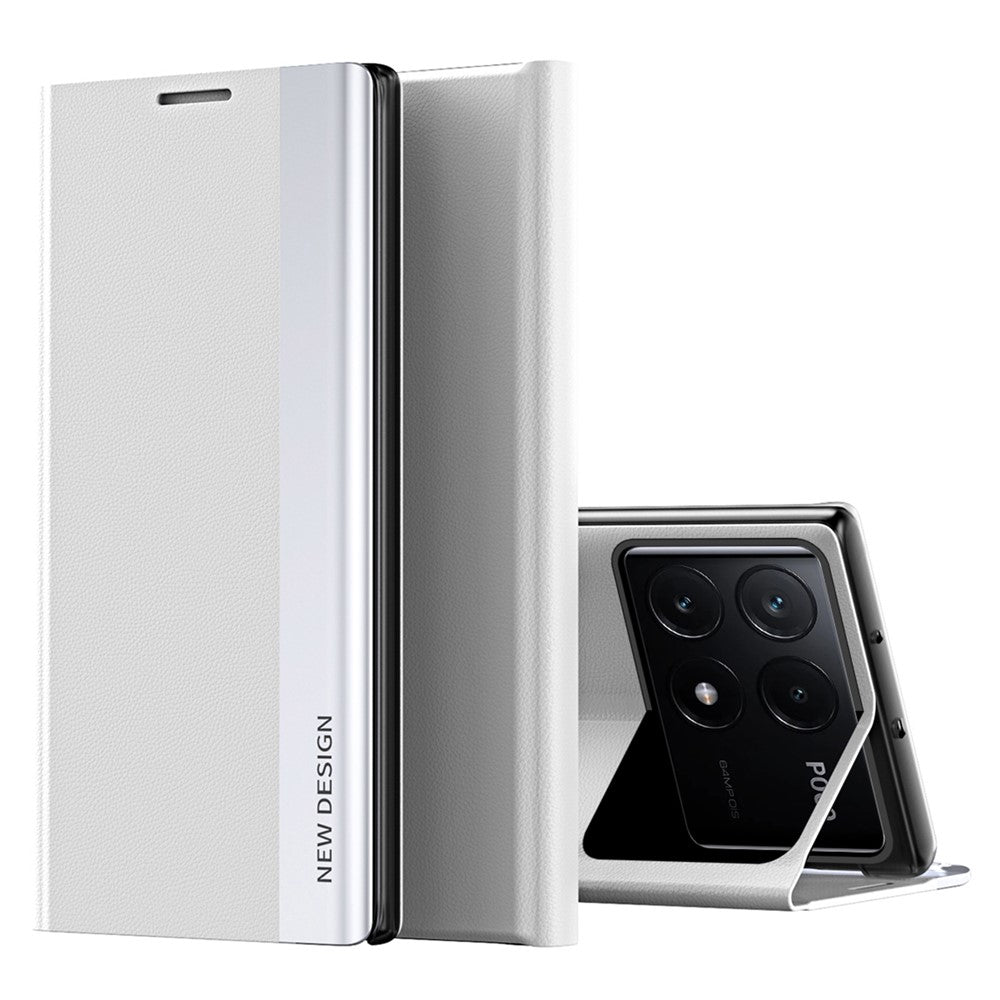 For Xiaomi Poco X6 Pro 5G / Redmi K70E 5G Case Electroplating Foldable Stand Phone Cover