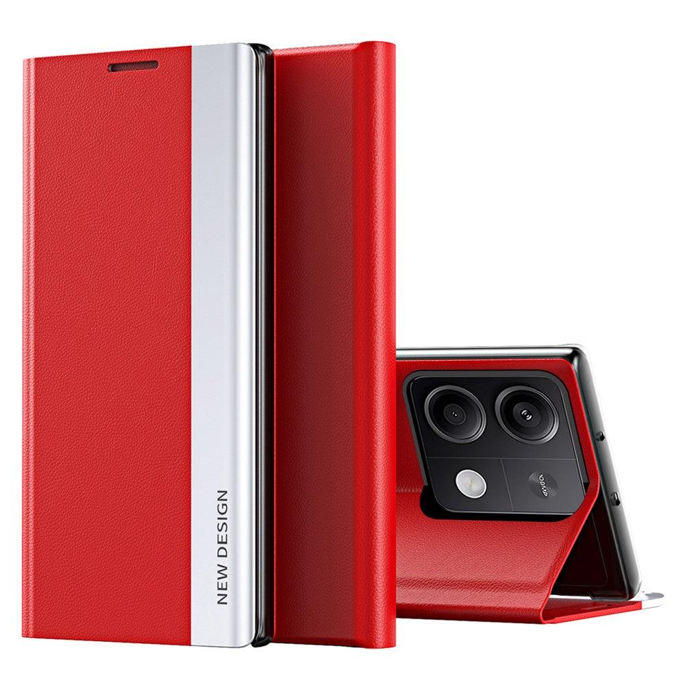 For Xiaomi Redmi Note 13 5G Phone Cover PC Shell+Leather Scratch-proof Case