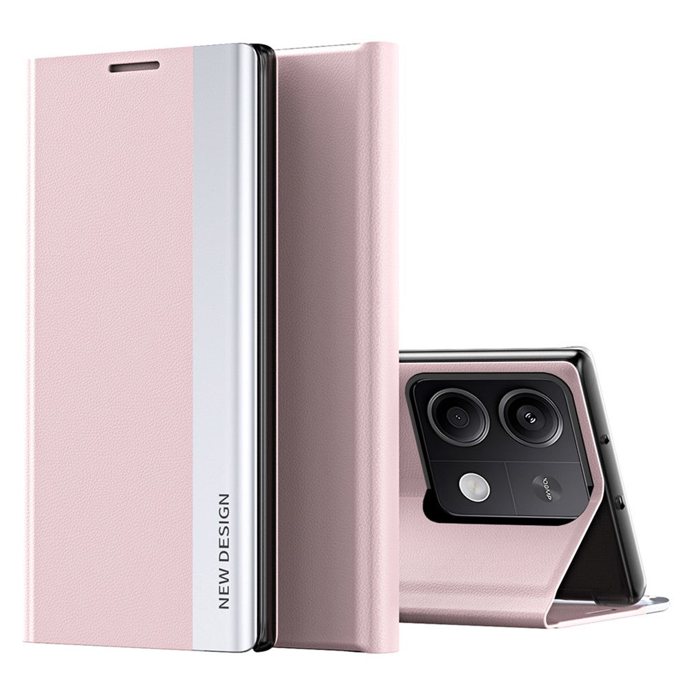 For Xiaomi Redmi Note 13 5G Phone Cover PC Shell+Leather Scratch-proof Case
