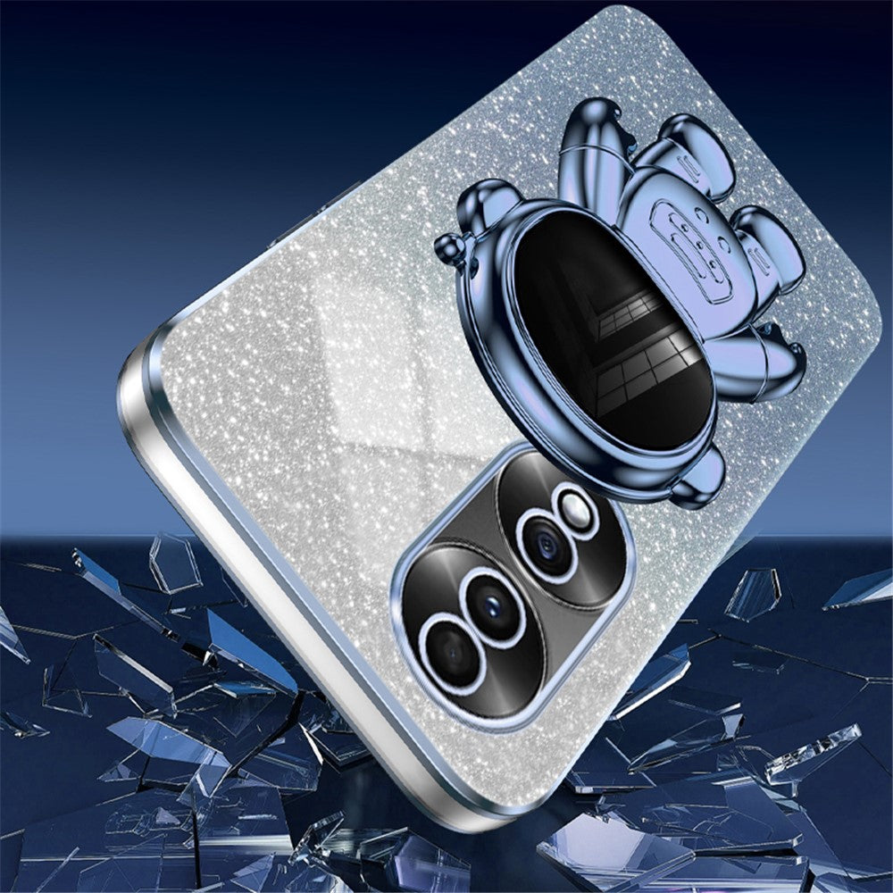 For Honor 70 5G Kickstand Case PC+TPU Astronaut Design Phone Back Cover