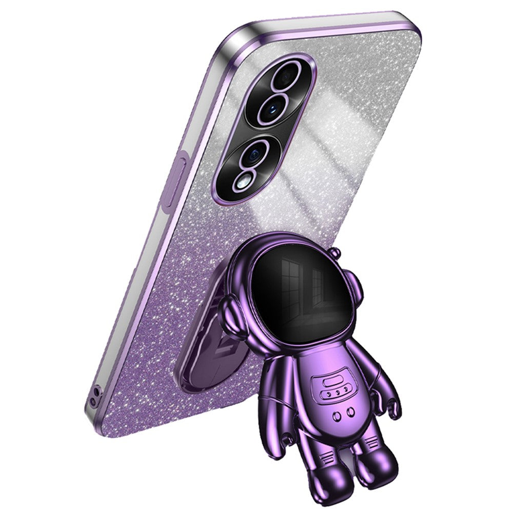 For Honor 70 5G Kickstand Case PC+TPU Astronaut Design Phone Back Cover