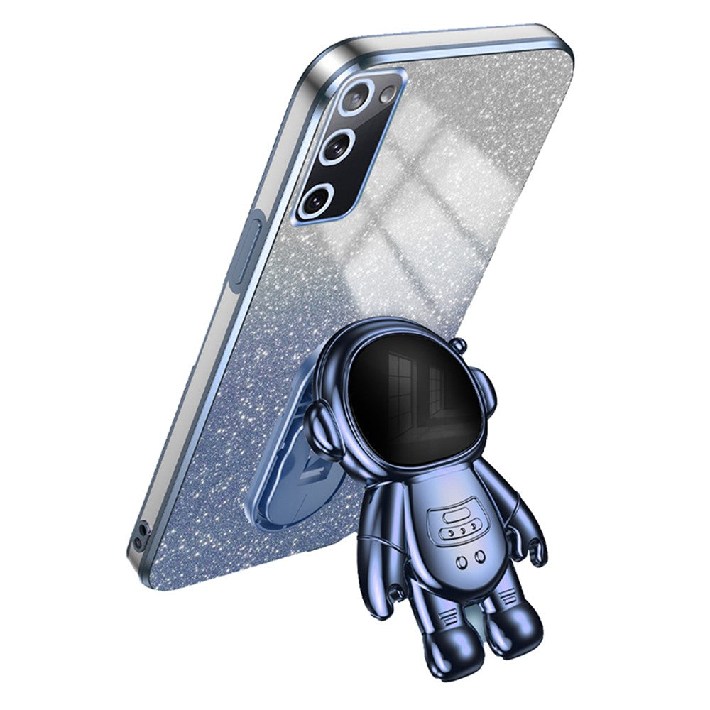 Galaxy S20 FE 2022 / S20 Lite / S20 FE 5G / S20 FE Hülle – Kratzfest – Mit Astronaut-Ständer