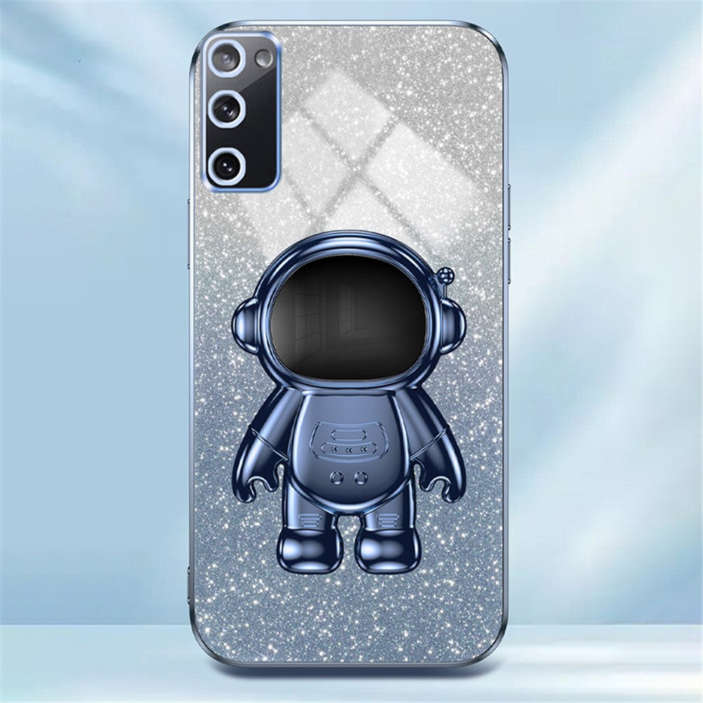 Galaxy S20 FE 2022 / S20 Lite / S20 FE 5G / S20 FE Hülle – Kratzfest – Mit Astronaut-Ständer