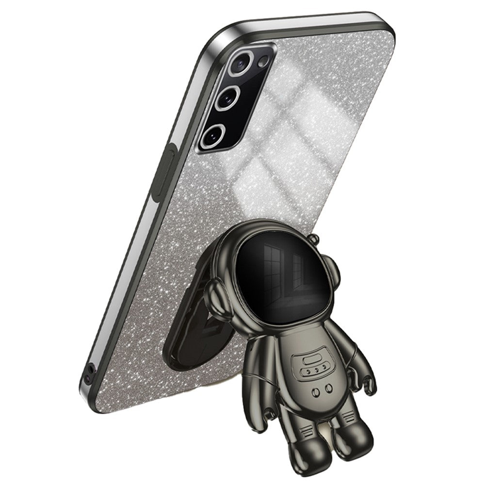Galaxy S20 FE 2022 / S20 Lite / S20 FE 5G / S20 FE Hülle – Kratzfest – Mit Astronaut-Ständer