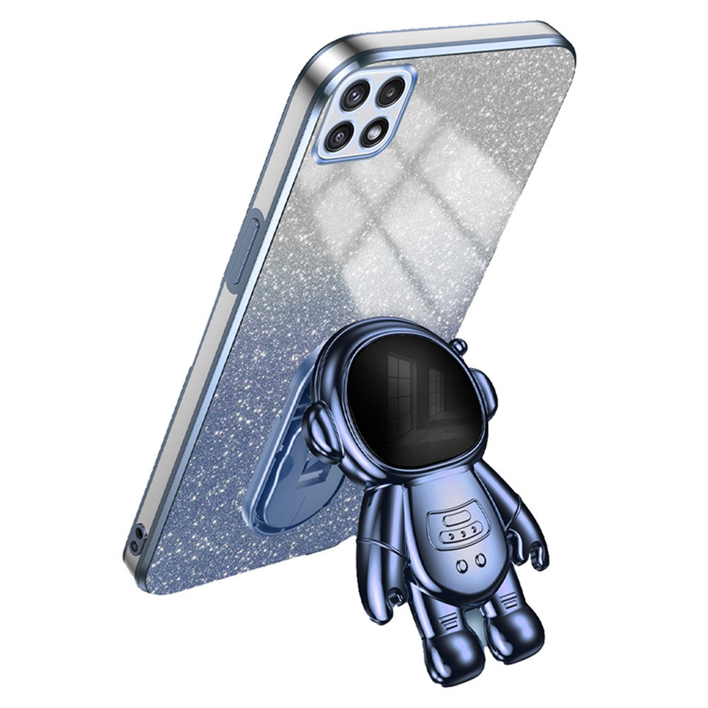 Galaxy A22 5G Hülle – Kratzfest – Mit Astronaut-Ständer