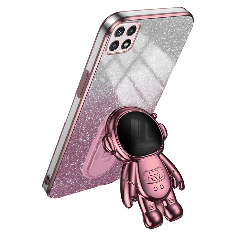 Galaxy A22 5G Hülle – Kratzfest – Mit Astronaut-Ständer