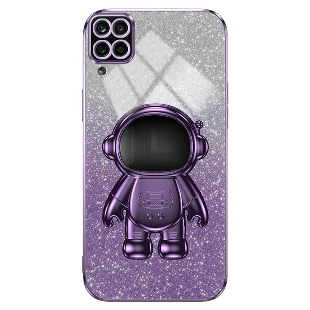 Galaxy A12 Hülle – Kratzfest – Mit Astronaut-Ständer