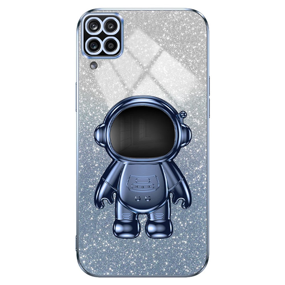 Galaxy A12 Hülle – Kratzfest – Mit Astronaut-Ständer
