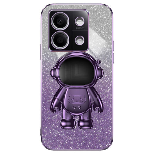 Xiaomi Redmi Note 13 4G Handyhülle – mit Glitzerpulver, kratzfest, PC + TPU, mit Ständer