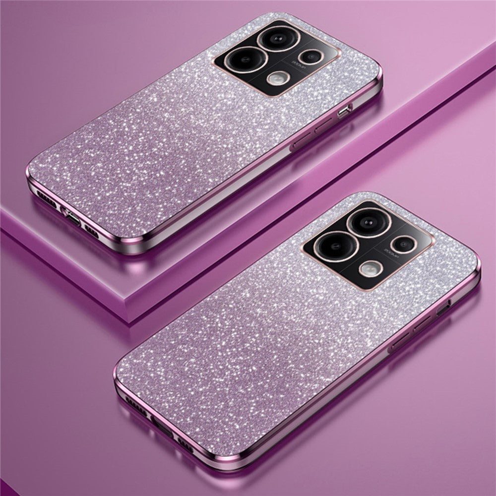 For Xiaomi Poco X6 5G / Redmi Note 13 Pro 5G Case Electroplating Astronaut Kickstand Phone Cover