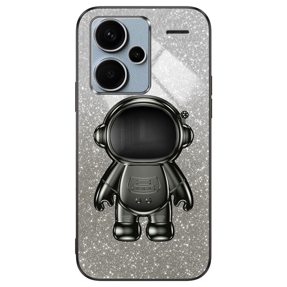 For Xiaomi Redmi Note 13 Pro+ 5G Phone Case Astronaut Kickstand Anti-shock Electroplated Cover