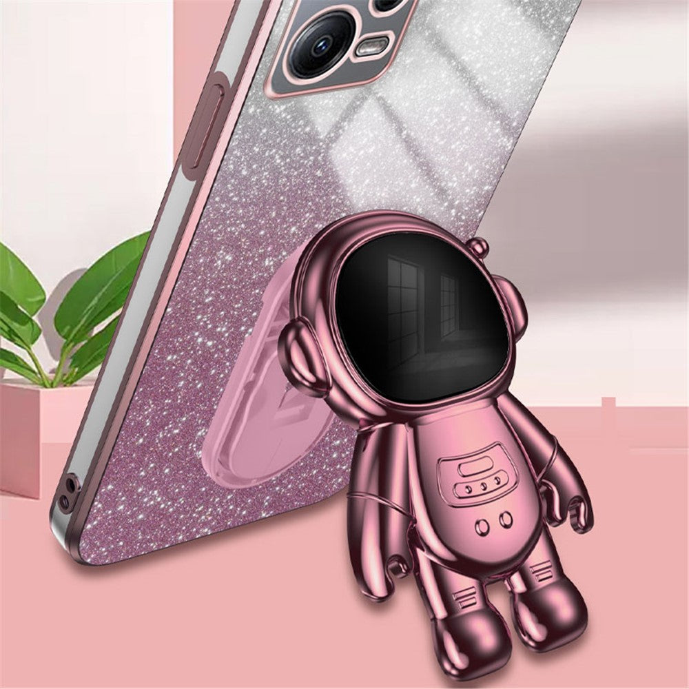 For Xiaomi Redmi Note 12 5G (Global) / Poco X5 5G Astronaut Kickstand Case PC+TPU Phone Cover