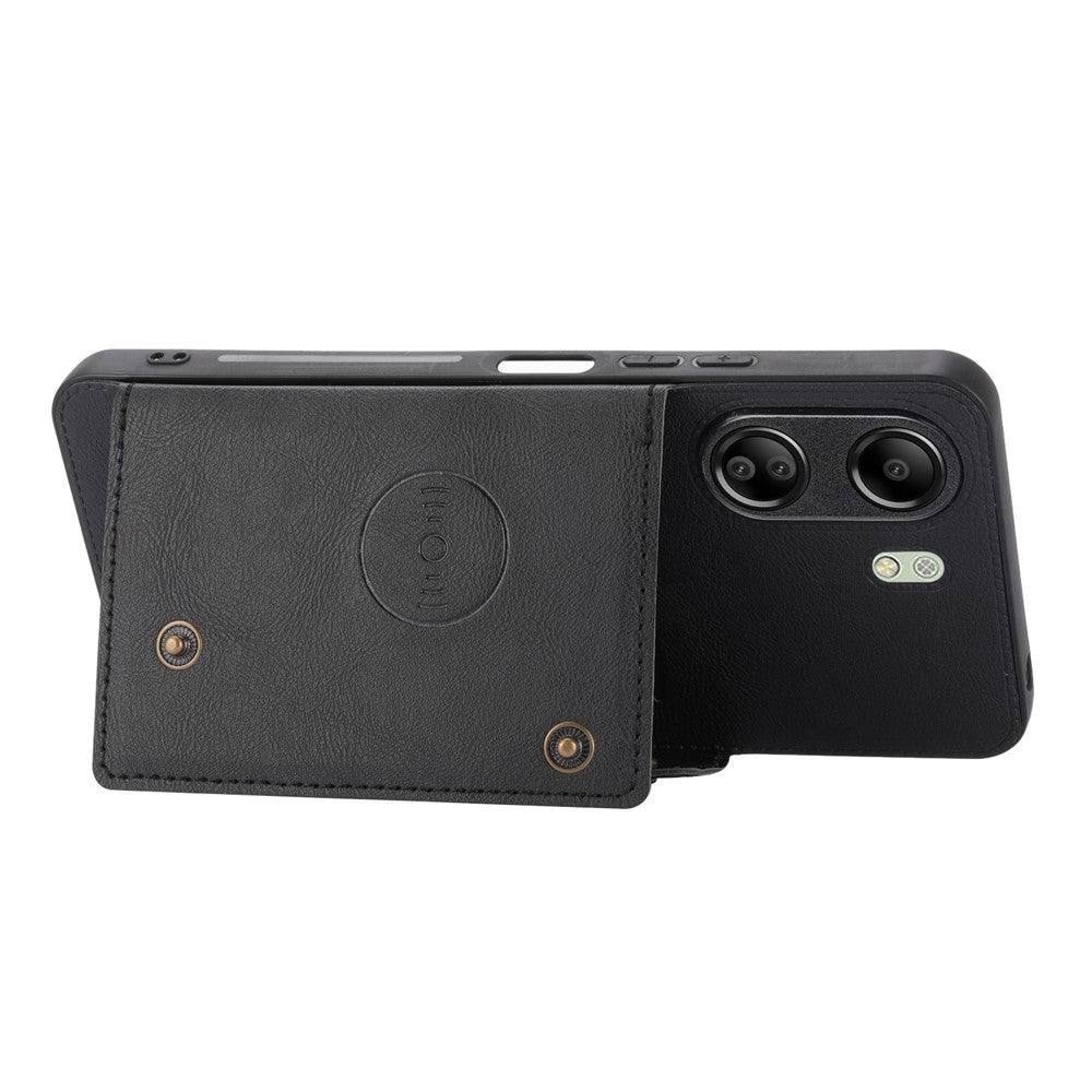 For Xiaomi Redmi 13C 4G / Poco C65 4G Kickstand Case Card Holder Leather + TPU Cover