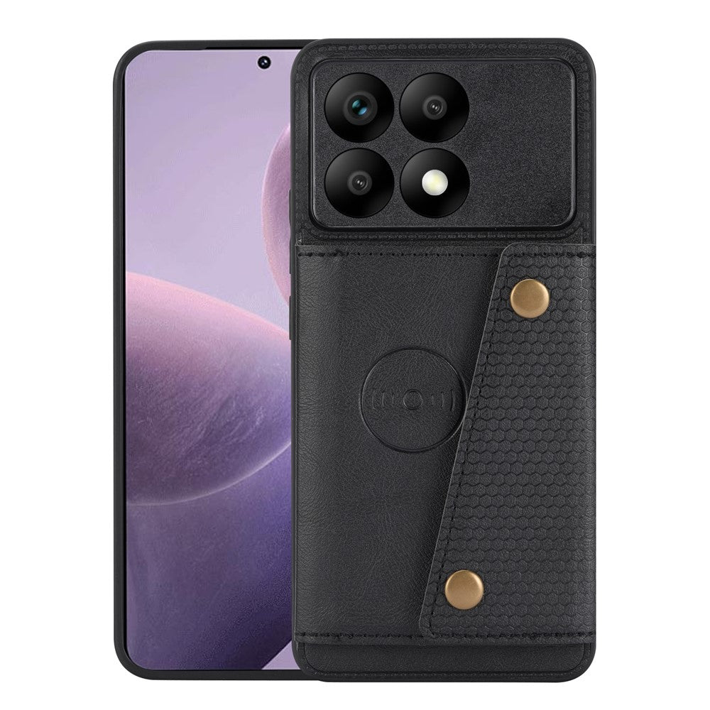 For Xiaomi Poco F6 Pro 5G / Redmi K70 5G / K70 Pro 5G Case Card Slots Magnetic Car Mount Phone Cover