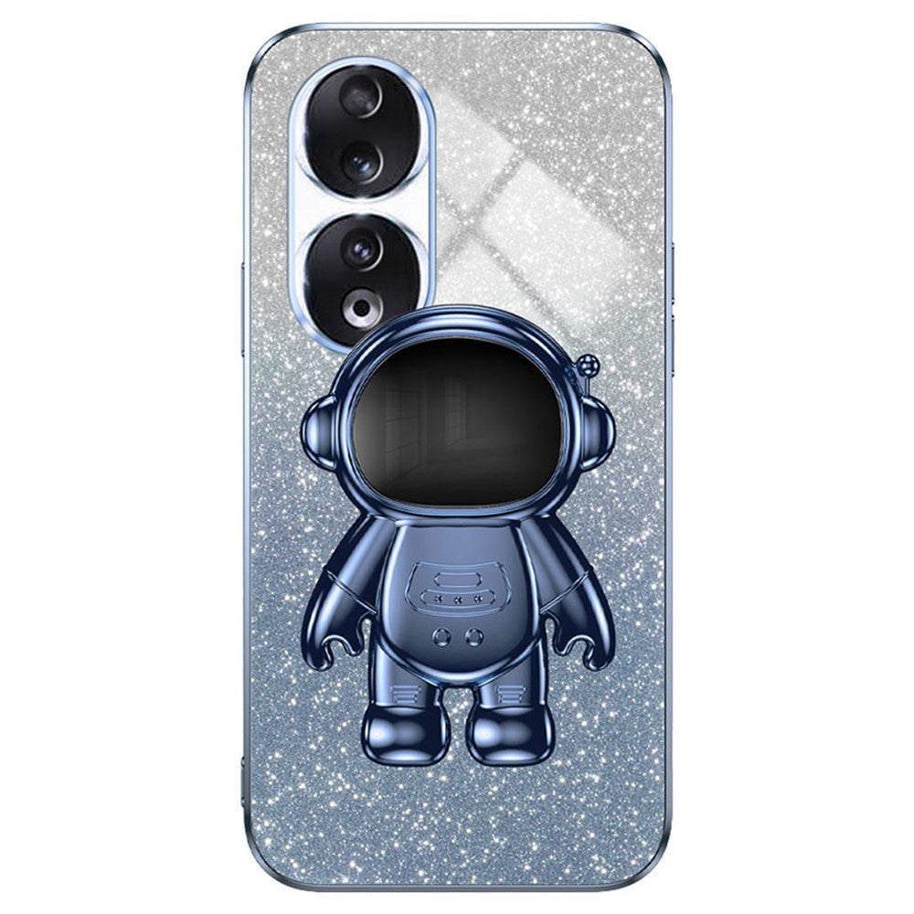 For Honor 90 Phone Shell PC+TPU Anti-scratch Phone Case with Astronaut Kickstand