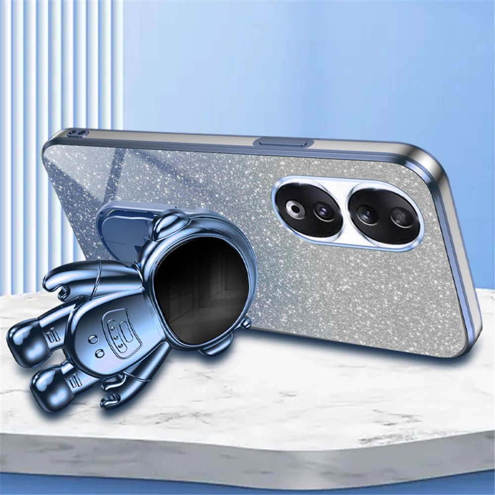 For Honor 90 Phone Shell PC+TPU Anti-scratch Phone Case with Astronaut Kickstand