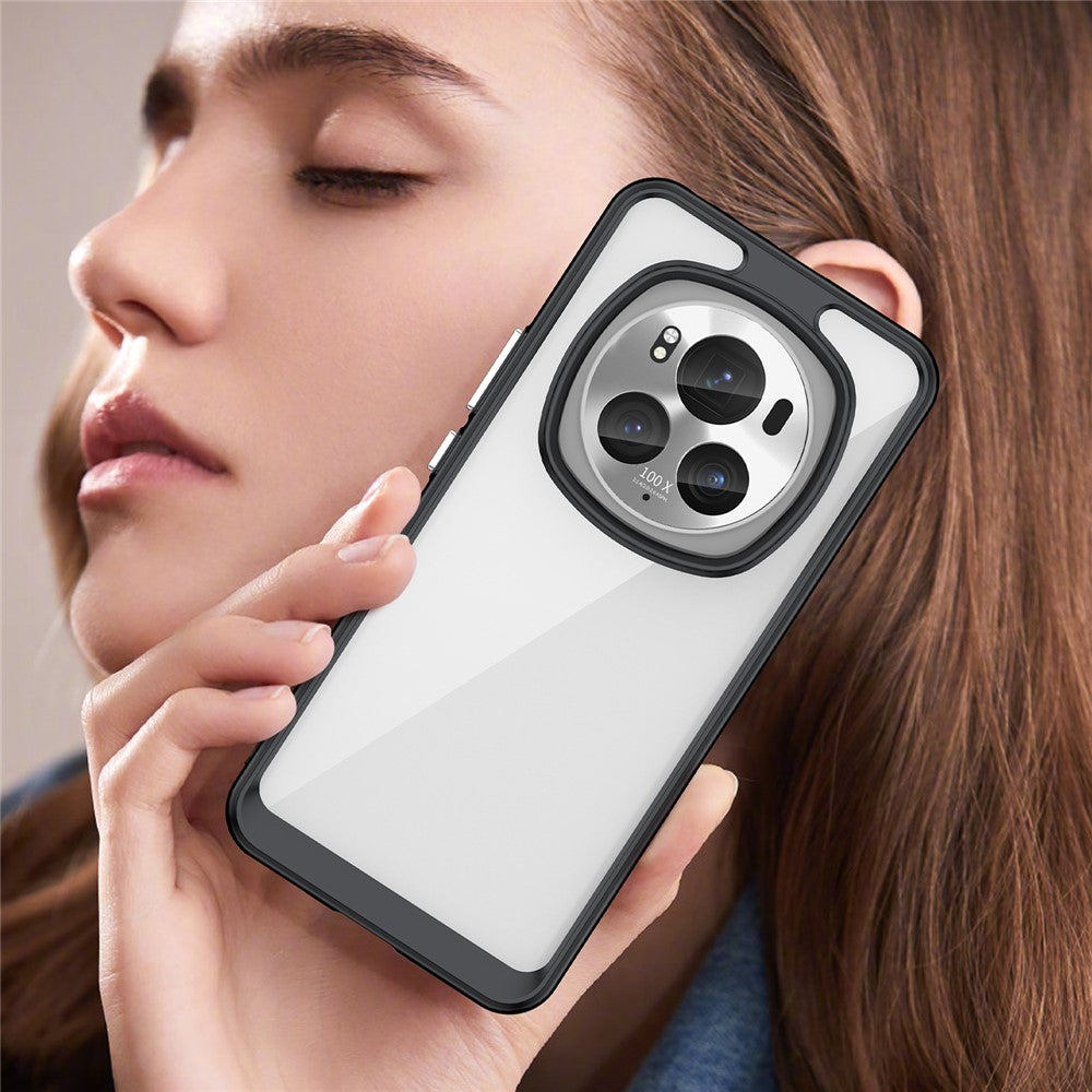 Honor Magic6 Pro 5G Transparente Handyhülle – TPU + Acryl Handy-Rückseite, stoßfest