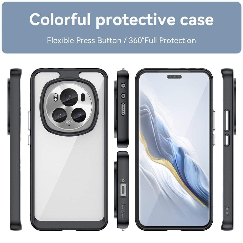 Honor Magic6 Pro 5G Transparente Handyhülle – TPU + Acryl Handy-Rückseite, stoßfest