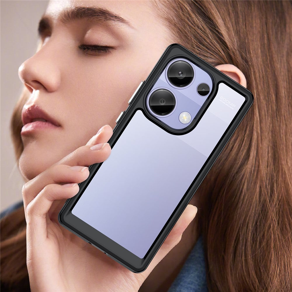For Xiaomi Redmi Note 13 Pro 4G / Poco M6 Pro 4G Case TPU+Acrylic Clear Phone Cover