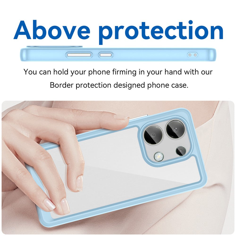 For Xiaomi Redmi Note 13 4G Case TPU + Acrylic Mobile Phone Protective Cover