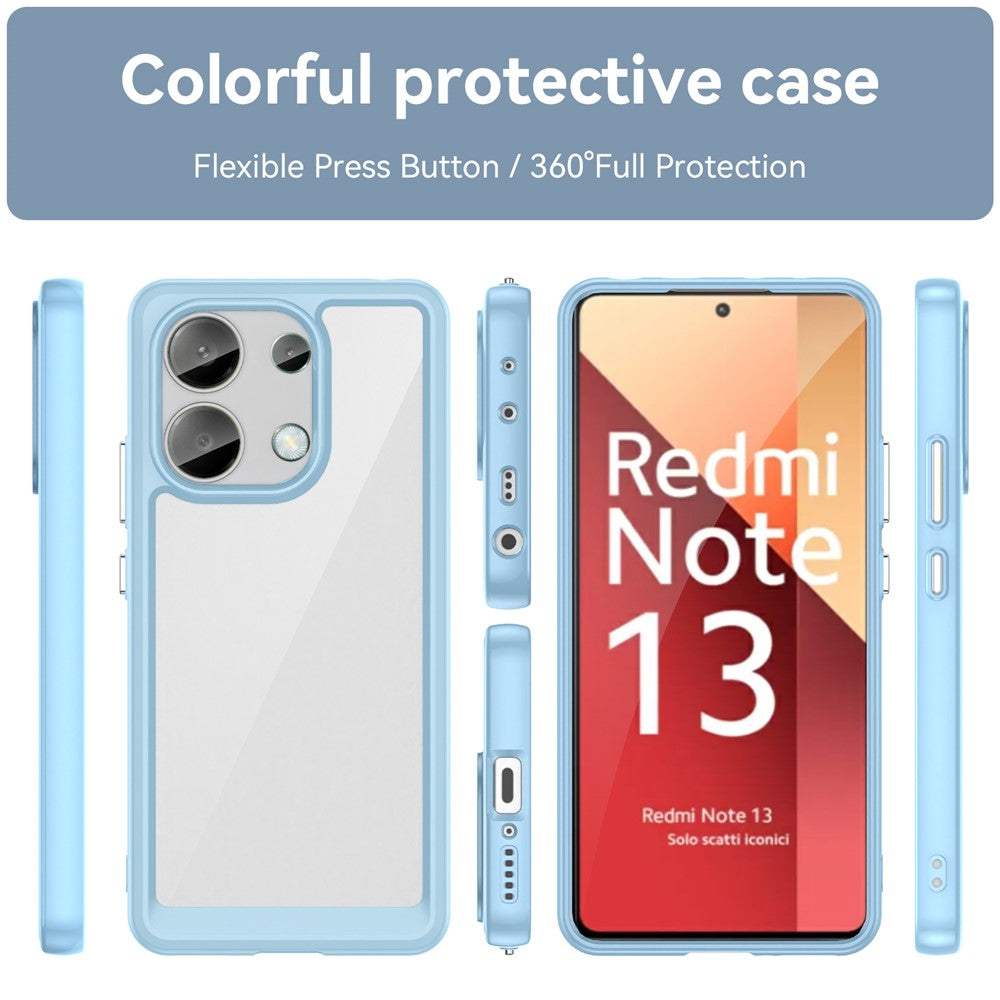 For Xiaomi Redmi Note 13 4G Case TPU + Acrylic Mobile Phone Protective Cover