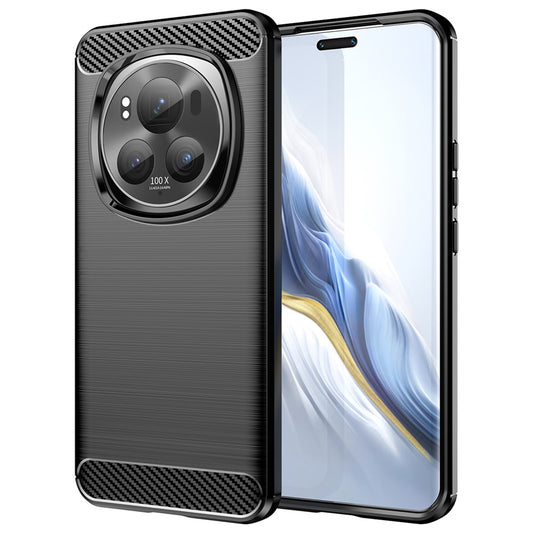 Honor Magic6 Pro 5G Handyhülle – Aus TPU, mit gebürsteter Kohlefaserstruktur