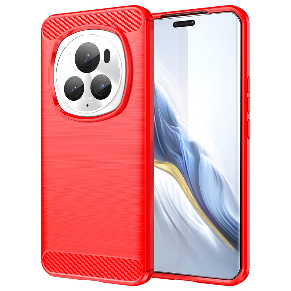 Honor Magic6 Pro 5G Handyhülle – Aus TPU, mit gebürsteter Kohlefaserstruktur