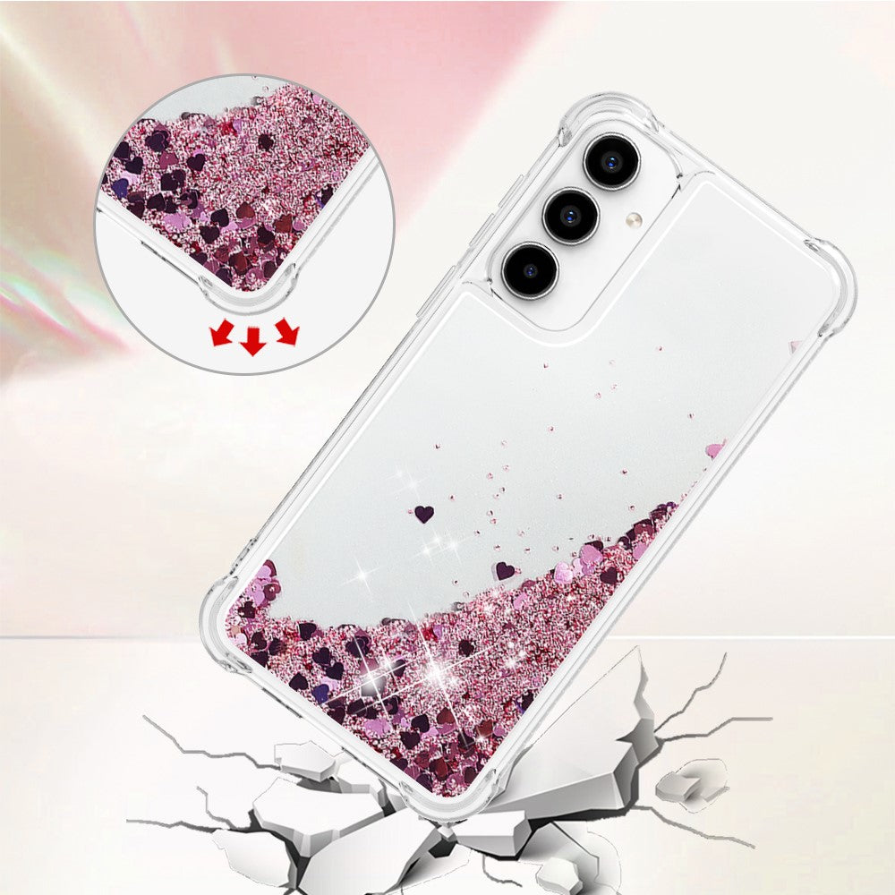 Galaxy A35 5G Glitzer-Hülle – Stoßfest & mit Treibsand