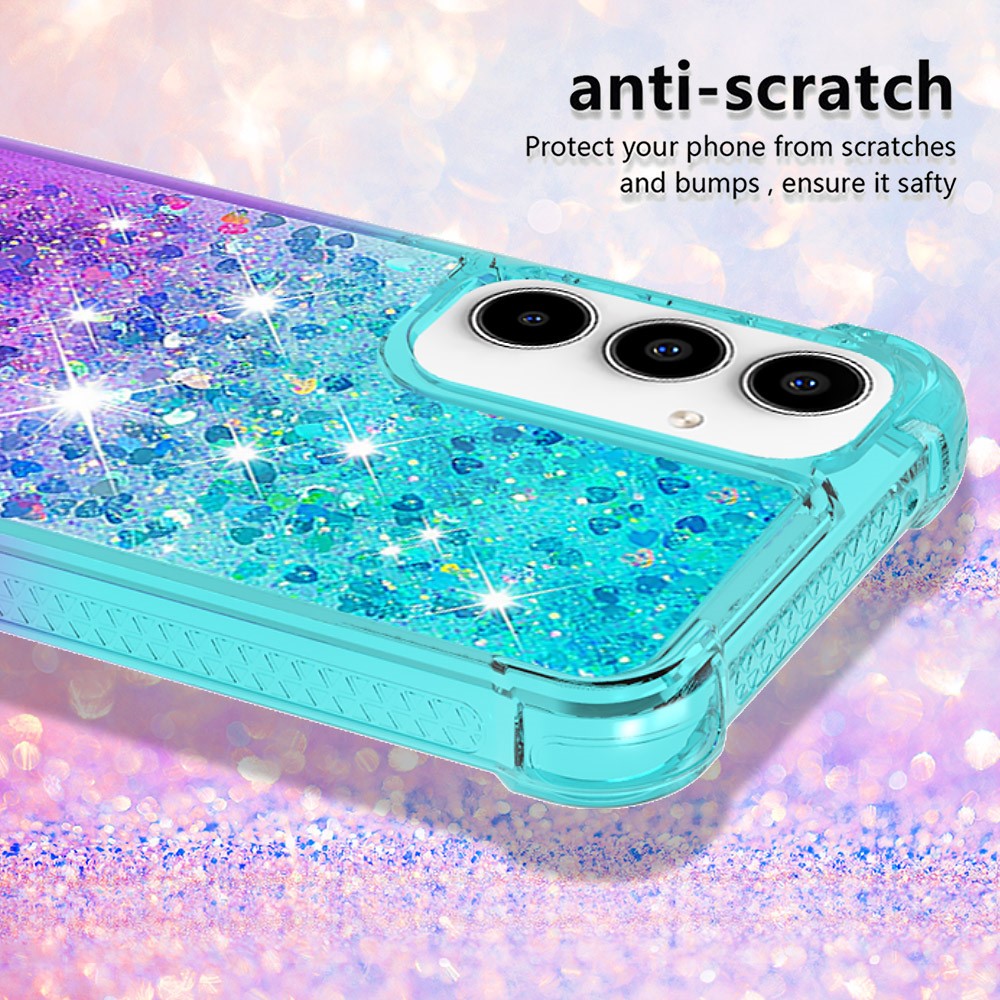 Galaxy A35 5G Glitter-Hülle – Farbverlauf mit funkelndem Puder