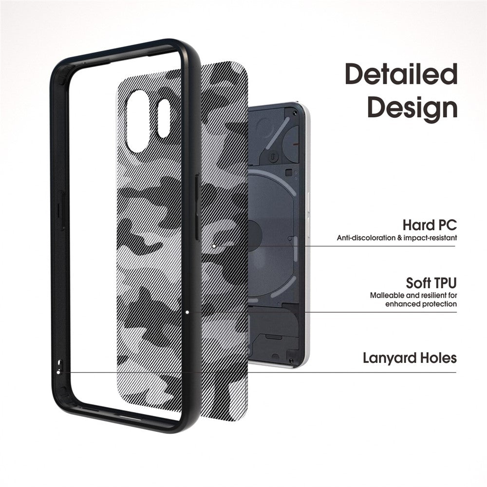 Nothing Phone (2) Handyhülle – TPU + PC Schutzhülle, gegen Kratzer