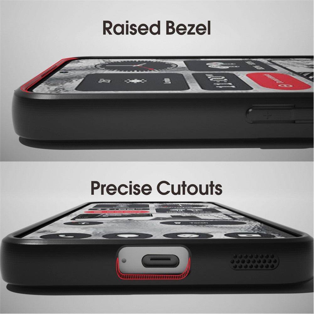 Nothing Phone (2) Handyhülle – TPU + PC Schutzhülle, gegen Kratzer