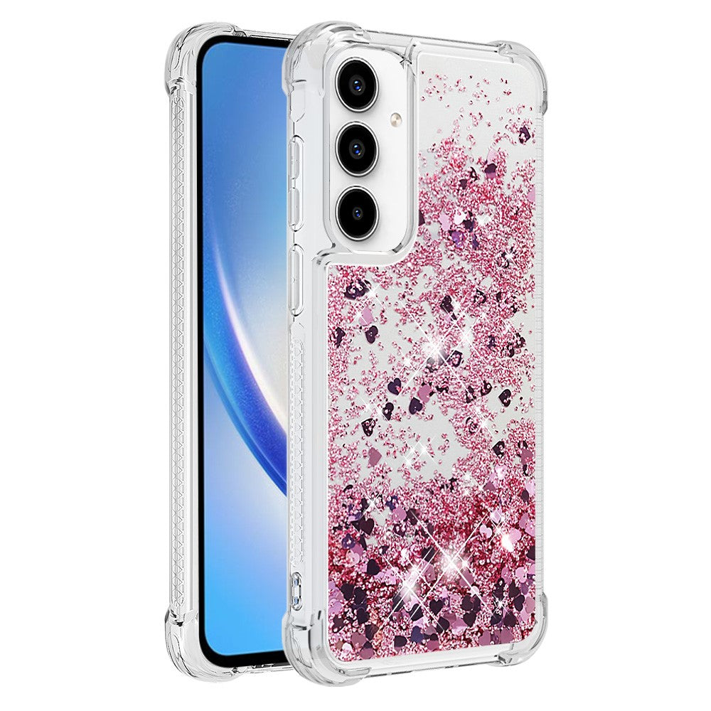 Galaxy A55 5G Glitzer-Hülle – Stoßfest & mit Treibsand