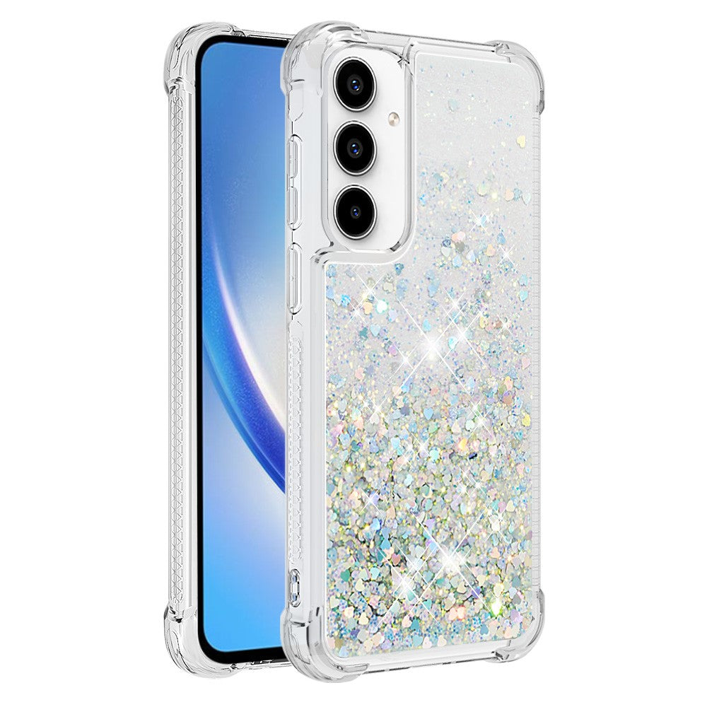 Galaxy A55 5G Glitzer-Hülle – Stoßfest & mit Treibsand