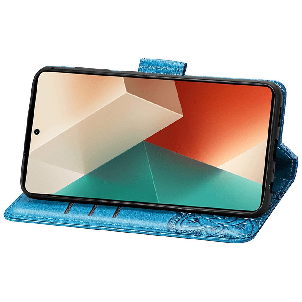 For Xiaomi Redmi Note 13 5G Case Butterfly Pattern Folio PU Leather Stand Phone Cover