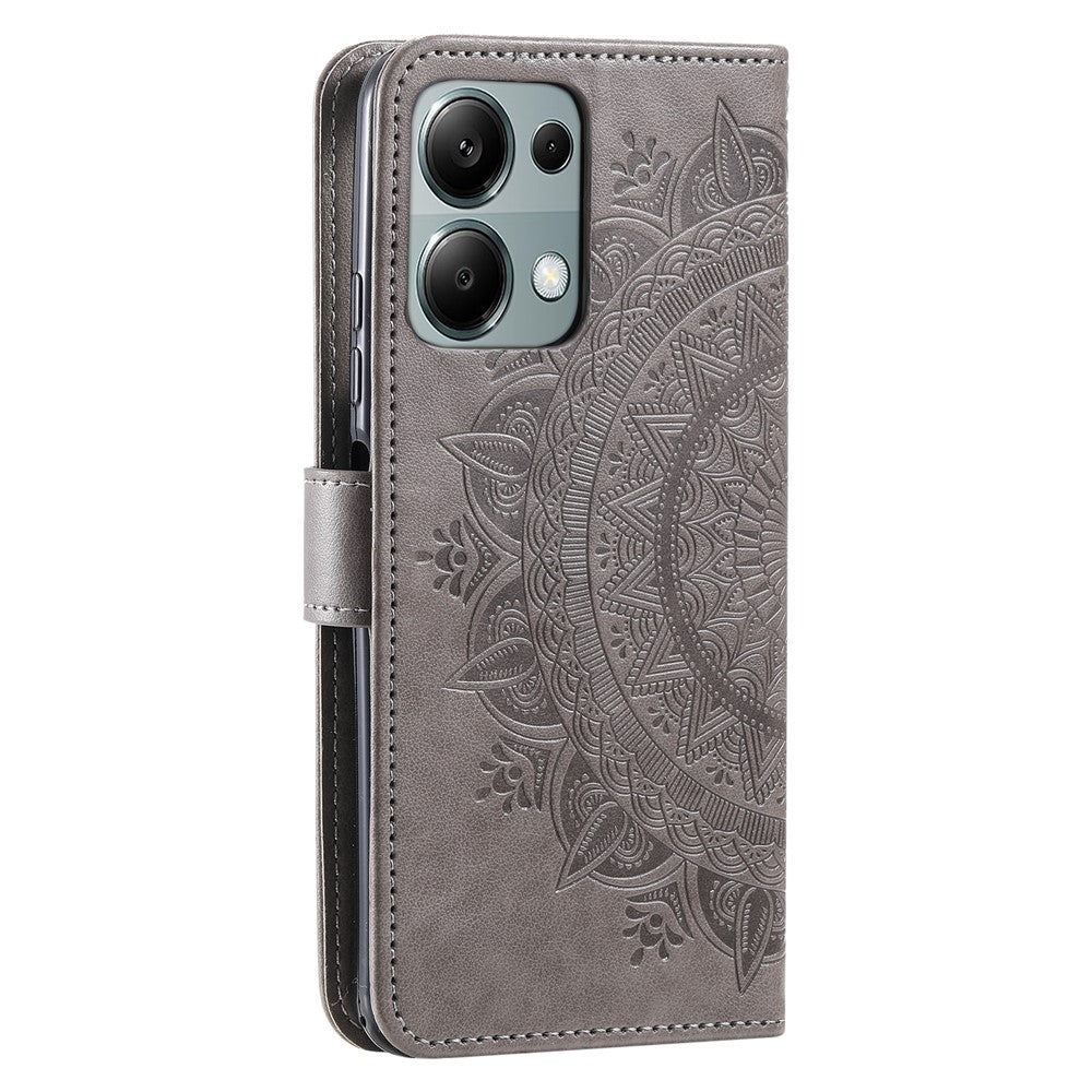 For Xiaomi Redmi Note 13 Pro 4G / Poco M6 Pro 4G Case Wallet Leather Cover Mandala Flower