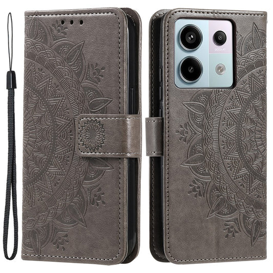 For Xiaomi Redmi Note 13 Pro 5G / Poco X6 5G Case Mandala Flower Leather Wallet Cover
