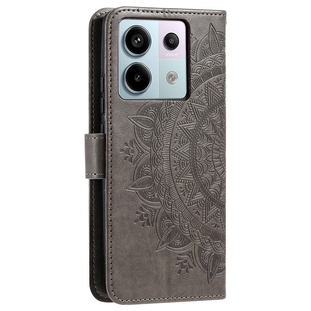 For Xiaomi Redmi Note 13 Pro 5G / Poco X6 5G Case Mandala Flower Leather Wallet Cover
