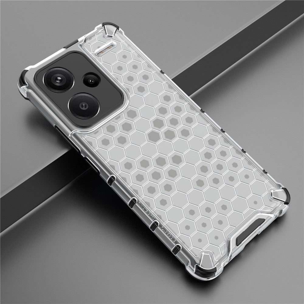 For Xiaomi Redmi Note 13 Pro+ 5G Case PC + TPU Phone Cover Honeycomb Design
