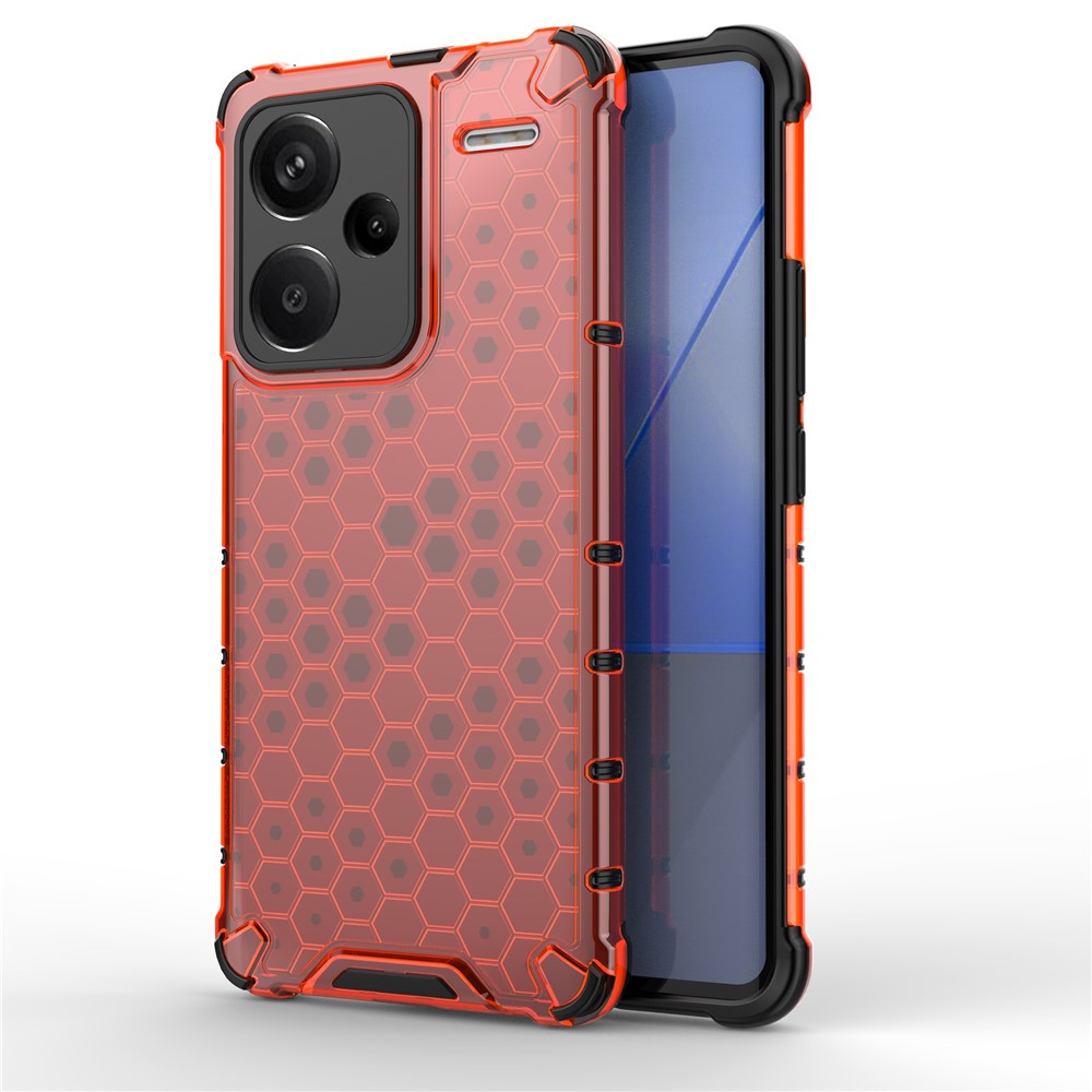 For Xiaomi Redmi Note 13 Pro+ 5G Case PC + TPU Phone Cover Honeycomb Design