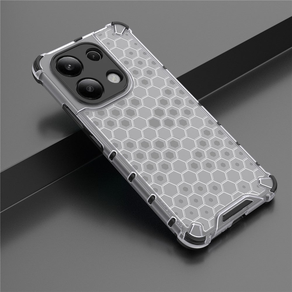 For Xiaomi Redmi Note 13 4G Case Honeycomb Design PC + TPU Phone Cover