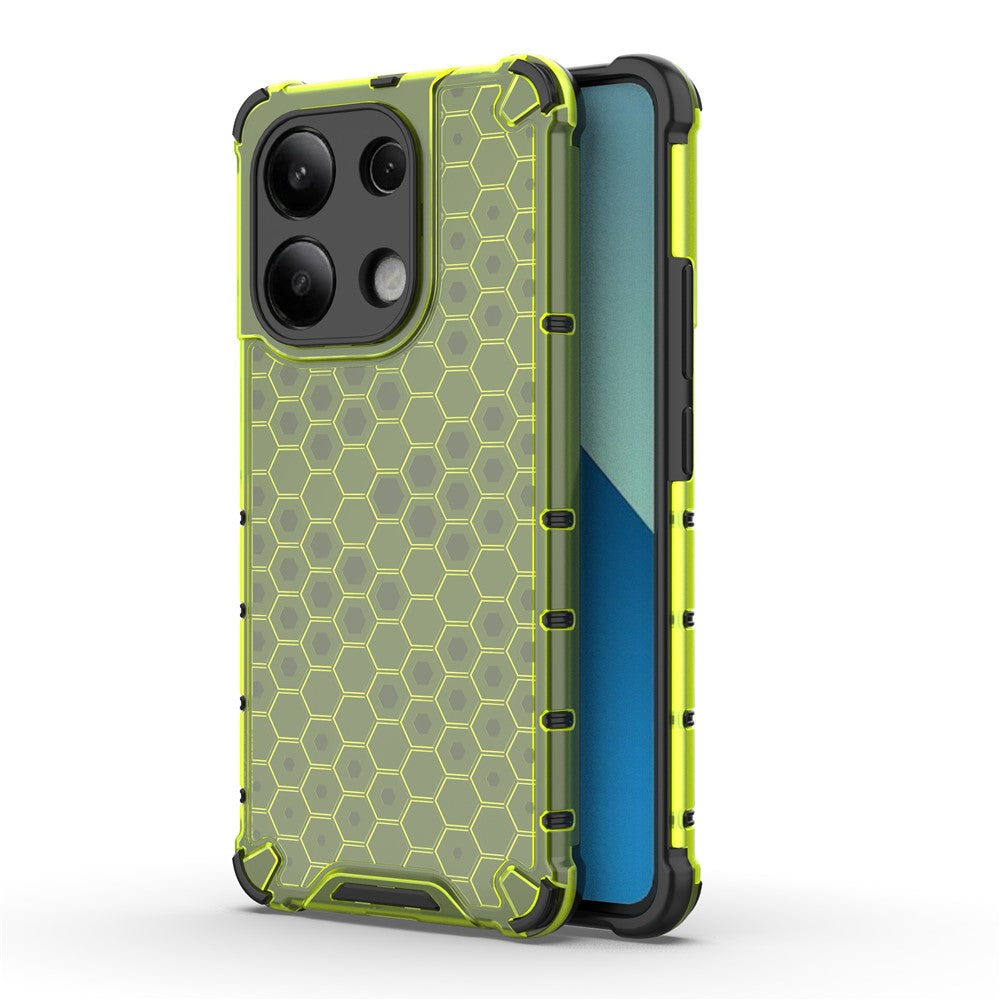 For Xiaomi Redmi Note 13 4G Case Honeycomb Design PC + TPU Phone Cover